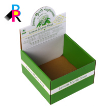 caja de empaquetado de visualización de cartón plegable personalizada a todo color